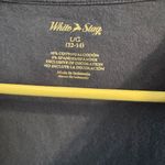 White Stag Blue Sleeveless Tank Top with Lace Neckline, Casual Photo 1