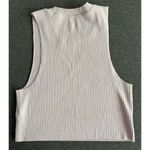 Aerie  | Women's Juniors Purple Sleeveless Ribbed Knit Crop Top | Large Photo 1