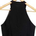 Line and Dot Freya Jumpsuit Halter Tie Wide Flare Leg Black Sleeveless Women's L Photo 5