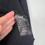 Aritzia Tna Women's Long Sleeve Waffle Crew Top Black‎ Sz XXS Black Photo 5