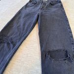 AGOLDE Los Angeles 90s Pinch Waist High Rise Distressed Jeans Size 25 Black Wash Photo 2