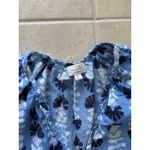 Mud Pie  Dress Womens‎ Medium Blue Midi Tassels Boho Beach Resort Coastal Preppy Photo 4