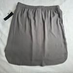 Apt 9 Gray Button Front Drawstring Waist High Low Skirt Women's Large NWT Photo 4