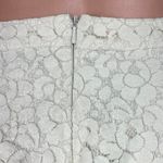 Topshop White Cream Floral Lace Fit & Flare Skater A-Line Casual Mini Skirt 2P Photo 3