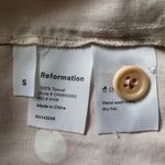 Reformation Pajama Shirt Button Front Short Sleeve Sleepwear Polka Dot Pink S Photo 9