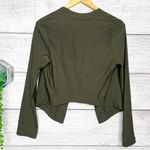 Wet Seal NWT Vintage Y2K Olive Green High Low Cropped Blazer Jacket Size XL Photo 4