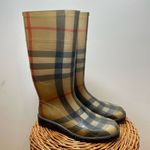 Burberry  Rain Boots Waterproof Rubber Nova Check Size 39‎ Plaid Print Outdoor Photo 8