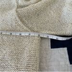 Charlie Paige  Cream Sparkle Sequin Sweater with Split Back L/XL Photo 5