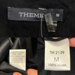 Black Swing Dress Embroidered V Photo 6