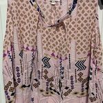 Velzera  Pink Floral Boho Sleeveless Tunic Top in medium Photo 0