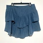 BCBGeneration NWT  Tiered Denim Skirt Large Photo 2