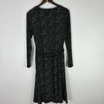 Jones New York  Dress Womens 6 Black White Polka Dot Belted Preppy Quiet‎ Luxury Photo 2