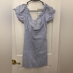 In the Beginning  Women’s Light Blue Off Shoulder Smocked Dress Size L Photo 1