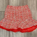 ZARA Red Tweed Mini Skirt size XS Photo 5