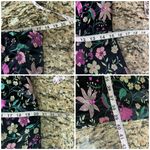 Lulus Make a Move Black Satin Floral Jacquard Asian Whimsical Goth Midi Dress L Size L Photo 4