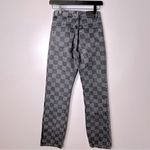 Mango Gotta Love Checkerboard High Rise Straight Leg Jeans Size 1 Photo 6
