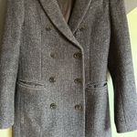Club Monaco Wool Military Coat, Size S, Heathered Navy Photo 2