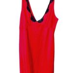 Victoria's Secret Victoria’s Secret size S  red satin black lace trim Photo 0