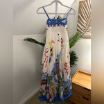 ALEMAIS Multi Nadia European‎ Flax Sundress with pockets US 2 Blue Photo 9