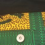 NEW Handmade Ankara Clutch Bag, Yellow/Green (No tags) Yellow Photo 3