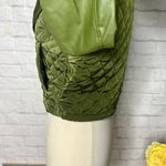 Boutique NEW Leather Quilted Cropped Jacket Photo 6