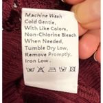 Pretty Garden Fitted Ribbed Top Womens S Lace Sleeves Burgundy Romantic Feminine Red Photo 5