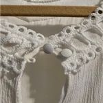 Listicle White Lace Trim Dress Photo 6