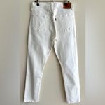 Levi's Levi’s 501 Women’s White Skinny Jeans, Button Fly Pants, Size Small Photo 10