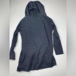 Juicy Couture  Black and Silver Metallic Striped Open Wrap Front Cardigan Size S Photo 7