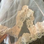 Frederick's of Hollywood , vintage Pink halter Lace Babydoll nightie dress small Photo 6