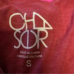 Chaser NWT Womens Shirt Red Blue Star Lips V Neck Short SleeveSize Small Photo 6