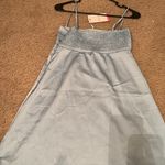 Beginning Boutique Dress Satin Baby Blue Photo 3