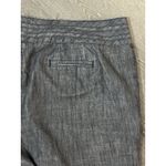 Cato  Gray Chambray Capri Pants With Textured Weave, Clasp Front, Pockets, 20W Photo 3