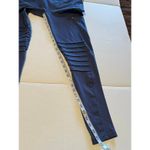 Puma periwinkle moto style leggings with mesh cut-outs on calves Women's large Photo 2