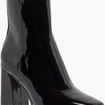 Paige Farah Square Toe Bootie in Black Patent Leather, Size 6.5 New in Box $420 Photo 0