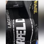 Karl Lagerfeld  MATTIA Embroidered Logo Eiffel Tower Etc Knit Shoes Wm's 8.5 Photo 2