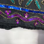 Adrianna Papell Vintage Boutique Evening Silk Beaded Sequin Glam Jacket Womens M Photo 8