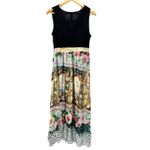 Aratta Silent Journey‎ Lace Beaded Maxi Dress Size Medium Artsy Boho Chic Flowy Photo 7