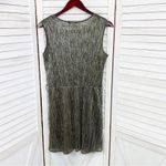 Rock & Republic  Metallic Crinkle Shift‎ Party Dress Silver Small Photo 7