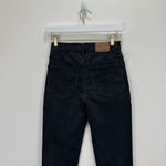 Madewell Classic Straight Jeans Lunar Wash Black High Rise Stretch Denim US 24 Photo 10