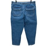 Banana Republic  Tapered Mid Rise Jeans Denim Drawstring Waist Women's Size Large Photo 2