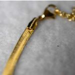 Source Unknown Simply To Impress Classic Herringbone Gold Tone 16"-19" Choker Glam Necklace Photo 3