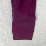 Athleta Purple Stretch High Rise Mesh Perforated Hems Legging Size M Photo 3