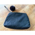 Lancôme Black Cosmetic Bag with Wristlet and Pom Pom Photo 1