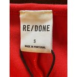 RE/DONE Red Ruched Front Long Sleeve Mini Sheath Dress Size S Photo 7