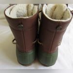 Seven7  Women's Speyside Duck Winter Boots Brown/ Green Lace Up Low Heel Sz 8 Photo 1