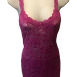 Victoria's Secret Victoria’s Secret SEXY Sheer Stretch Lace Chemise Cut~Out Sz. L Violet Coqueete Photo 0