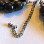 Black & White Zebra Stripes Beaded Double Strand Boho Necklace Photo 7