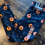 Feeling Festive | ladies jet black witch hats Halloween leggings. Size: M Photo 0