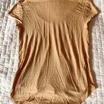 American Eagle Soft & Sexy Yellow Striped V-Neck Tee Size XS Photo 1